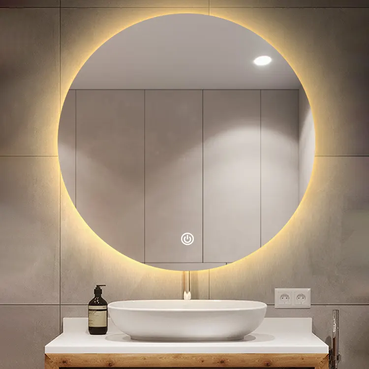 Индивидуальное умное круглое светодиодное зеркало Jiaxing chengtai для ванной комнаты, цена