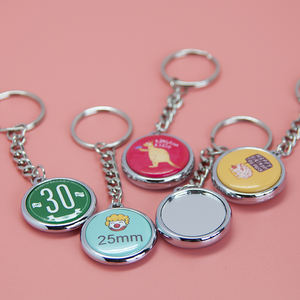 lato segno rivestimento <span class=keywords><strong>portachiavi</strong></span> con pulsante - Product Image 3