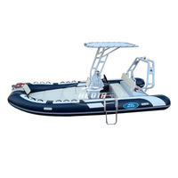 Haute qualité 16ft Rib480 coque semi-rigide en fibre de verre Orca Hypalon/Pvc bateaux de pêche gonflables à vendre