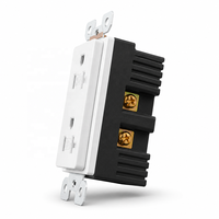 BAREP 20A Dual Typ-C USB Wandsteckdose 4,8A Intelligente Ladestation Manipulationsgeschützte Doppelsteckdose CETLus