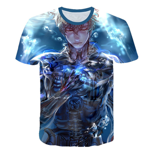 เสื้อยืดลายการ์ตูน 3 มิติ อนิเมะวันพันช์แมน สำหรับผู้ชาย ผลิตจากผ้าโพลีเอสเตอร์/คอตตอน ยั่งยืน ดีไซน์คอสเพลย์เจโนส ไซตามะ - Product Image 4