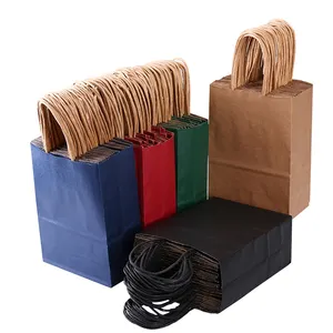 공장 판매 다양한 널리 사용되는 부티크 쇼핑 인쇄 크래프트 종이 가방