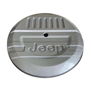 Cubierta de rueda de repuesto para coche, repuesto profesional a juego para <span class=keywords><strong>Jeep</strong></span> <span class=keywords><strong>Wrangler</strong></span>, cubierta de neumático de repuesto de Color plateado - Product Image 4
