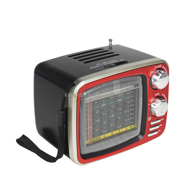 KR-078 Good Quality Fashionable Hot Sale Factory Supply Mini Portable FM/TV/AM/S W 1-6 Best Selling Multi Bands Radio