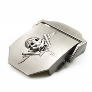 फैशन नायलॉन कैनवास बद्धी बेल्ट Buckles खोपड़ी - Product Image 2