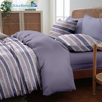 Ensemble de literie Cloudland Grel Luxury Queen 4 pièces en jacquard écologique, polyester, motif géométrique design, couette, édredon 2