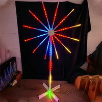 Große Smarte RGB-Feuerwerkslichter mit App-Steuerung in 2,5/3,5/4,5 m – RGB LED Starburst Lichterketten für den Weihnachtsbaum