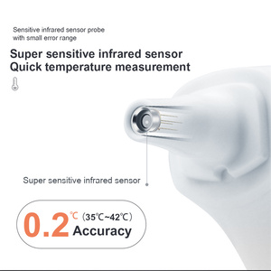 Berrcom Termometer Dahi Bayi, Termometer Dahi Elektronik Tampilan LCD Cerdas dengan Penutup Probe - Product Image 3