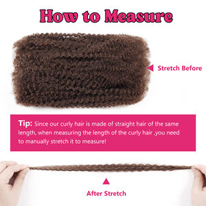 ANNA Factory Pré-étiré 4C Extensions de <span class=keywords><strong>Cheveux</strong></span> <span class=keywords><strong>Couleur</strong></span> Chaude #4 Brun <span class=keywords><strong>Couleur</strong></span> Afro Crépus <span class=keywords><strong>Cheveux</strong></span> Humains en Vrac <span class=keywords><strong>pour</strong></span> Dreadlock Extensions - Product Image 3