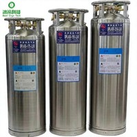 Tanque Dewar de Baja Temperatura con Tecnología de Enfriamiento, Cilindro de Gas Aislado para Soldadura de Oxígeno Líquido, 5L, Ecológico, Duración Superior a 5 Años