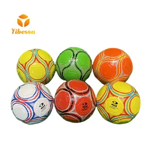 Рекламный дешевый подарок резиновый ПВХ кожаный сшитый вручную 32 панели Футбол Мини Размер 2 футбольный мяч для детей