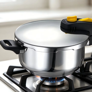 Casserole à pression en acier inoxydable Factory Direct Tech, compatible avec toutes les sources de chaleur, 3-10L, pour la cuisine quotidienne familiale - Product Image 1