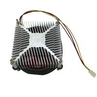 Refroidisseur de processeur bon marché Dongguan fabricant pour PC Intel processeur prise aluminium dissipateur thermique ventilateur 3 broches 4pin fonction Pwm
