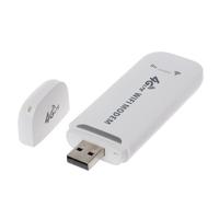 Módem USB 4G LTE, Adaptador de Red con Punto de Acceso WiFi, Tarjeta SIM, Módem Dongle USB Inalámbrico 4G, Router para Win XP Vista 7