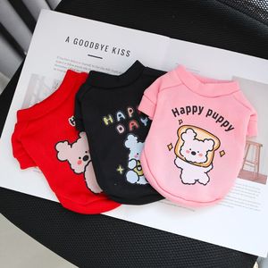 Sweat-shirt à col rond pour chiot, motif dessin animé mignon, doublure polaire, pour chats et chiens, été, hiver, printemps, automne, vêtements pour animaux de compagnie en Polyester - Product Image 3