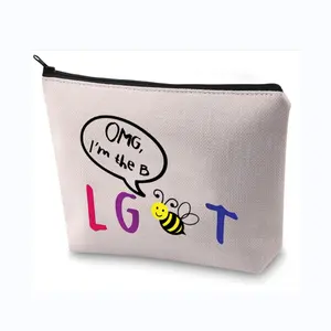 Hadiah lucu Gay Pride Bee Makeup LGBT OMG saya adalah LGBT tas kosmetik (iim The B)