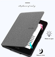Grosir Pabrik casing penutup pembaca buku elektronik kulit PU kain katun untuk 2019 Kindle 658 generasi ke-10