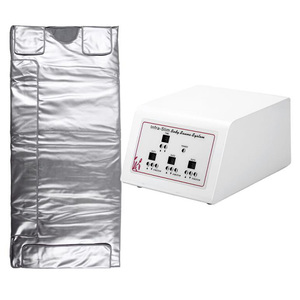 Manta de Sauna de Escritorio para Uso Doméstico, para Cuerpo Completo |   Compresor de Aire para Adelgazar y Desintoxicarse, con Calefacción de Fibra de Carbono, Impermeable, Enchufe EU/UK/AU/ZA - Product Image 1