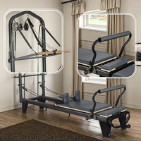 Reformer Tower Pilates Baja Paduan Profesional Bersertifikasi CE ISO RoHS, Tahan Lama, Ramah Lingkungan, Elite Half Cadillac 2.4m Core Bed