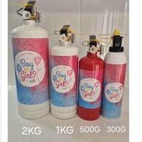 Extincteur à poudre colorée de 2 kg pour révélation de sexe avec canon à fumée garçon et fille