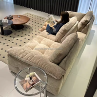 Canapé Moderne en Tissu Écologique de 1 à 4 Places, Design de Luxe pour Appartement, Villa, Salon, Hôtel - Vente en Gros Directe Usine Foshan