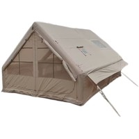 Tente Gonflable Camouflage Quatre Saisons Grande Taille pour Adultes, 12 Mètres Carrés, Portable, Ouverture Automatique Rapide, Imperméable en Oxford