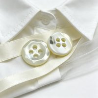 Boutons décoratifs en nacre Toro à sept pans gaufrés, 4 trous, nacrés brillants pour vêtements