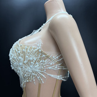 Novance Y3491-B blanc gland été robe sans bretelles deux pièces mode femmes vêtements robes de luxe femmes élégant