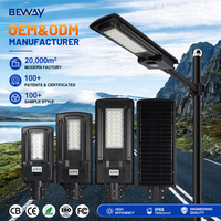 Lámpara Solar Impermeable IP65, Farola, Lámpara de Calle LED Todo en Uno de 50W 100W 200W para Exteriores