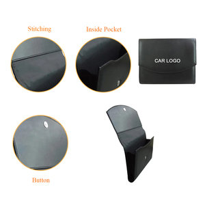 Cao cấp PU da túi tài liệu biểu tượng tùy chỉnh mềm A4/A5 xe hướng dẫn sử dụng thư mục nhựa kim loại trường Hợp Chủ hộp tập tin Túi - Product Image 2