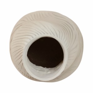 Vaso moderno intrecciato in poliresina per fiori, decorazione per soggiorno, tavolo consolle, ufficio. - Product Image 6