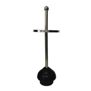 company toilet plunger with stainless steel holder