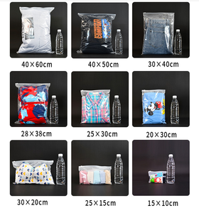 Personalizar Impresión Logo Texto Ropa de alta calidad Embalaje Cremallera Bolsa Plástico Esmerilado Ziplock Bolsas de plástico transparente - Product Image 6