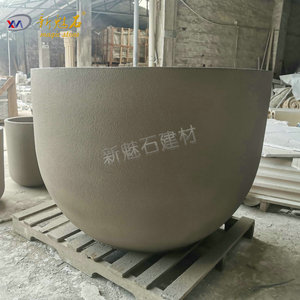 Maceta de Imitación de Piedra Mágica GRC, Tamaño Personalizado, Jardinera Modular para Exteriores - Product Image 1