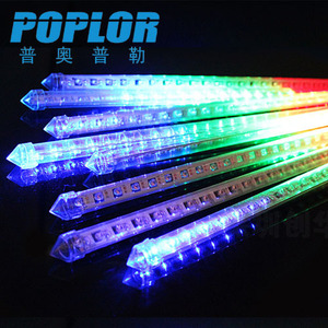 Tubes lumineux arc-en-ciel Poplor LED 30 50 80cm DC 12V IP65 en plastique pour décoration extérieure - Product Image 1