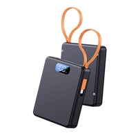 Boîte de batterie externe haute capacité 8000mAh avec écran numérique 10W 22.5W Chargeur portable avec câble pour téléphone
