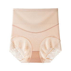 Pantalones Moldeadores de Nylon de Alta Calidad para Mujer Posparto, Talla XL, Tipo Tanga, Sin Costuras, con Bordes Rizados, Tinte Liso, Logotipo en la Cintura - Product Image 4