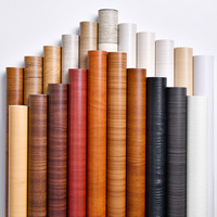 Papier peint auto-adhésif rétro à grain de bois, texture légère, pour la rénovation de meubles, échantillon gratuit, taille personnalisée, directement de l'usine CHOOWIN