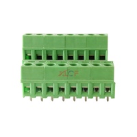 Bloc de bornes de style européen à espacement de 5,08 mm, 20 A, 8 pôles, connexion par vis pour dispositifs de contrôle industriels