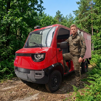 Mini camion de pompiers électrique à quatre roues, mini camionnette électrique à quatre roues pour la lutte contre les incendies