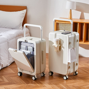 2024 מכירות חמות pc חזית פתוחה 20 אינץ 'לשאת על מטען מטען כללי תא מטען גדול ידית תא מטען עם יציאת USB - Product Image 1