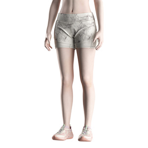 2 in 1 Women's Summer Fitness Shorts Burden-free Adjustable <b>Drawstring</b> for Daily Jogging Cycling - Product Image 5
