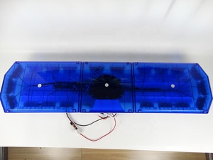 12V <span class=keywords><strong>LED</strong></span> khẩn cấp nhấp nháy thanh ánh sáng màu xanh đỏ hổ phách còi báo động loa cho cảnh sát xe ô tô - Product Image 5