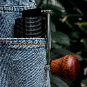 Nuevo Molinillo de Café Manual Portátil, Plegable y Ajustable de Acero Inoxidable, con Bandeja de 25g de Capacidad, Ecológico - Product Image 6