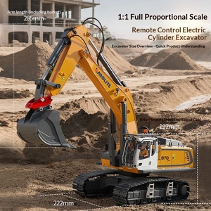 Excavatrice RC électrique à grande échelle 1:18 en alliage Kabolite K336 améliorée K5901, <span class=keywords><strong>Bulldozer</strong></span> RC <span class=keywords><strong>Huina</strong></span> - Product Image 1