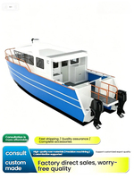Catamaran à moteur certifié en alliage d'aluminium de 12 m pour le transport de passagers et les travaux, exportable depuis la Chine