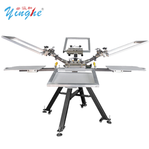 Machine de sérigraphie manuelle Yinghe à 6 postes, nouvelle construction entièrement métallique, pulvérisation électrostatique avancée - Product Image 2