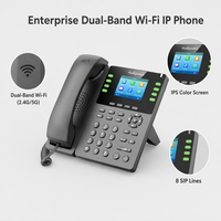 Flyingvoice P23GW Enterprise-Videotelefon 2,8-Zoll-IPS-Farbdisplay 8 SIP-Leitungen Dual-Gigabit-PoE USB 2.0 6 Schnellwahl-Tasten