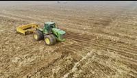 Runtu Lame de nivellement agricole hydraulique télescopique en acier robuste pour tracteur, très vendue