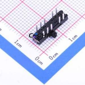 K3-2410D-F1 Slide Switch Through hole Component (THT) Switch Double Pole Four Throw Rectangle Pin Header PC Pin 15mm - Product Image 2